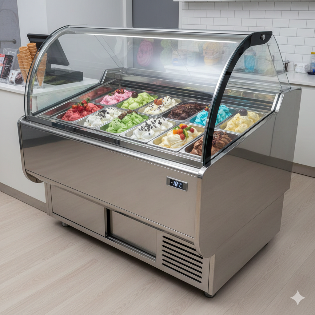 ICE CREAM DISPLAY COUNTER